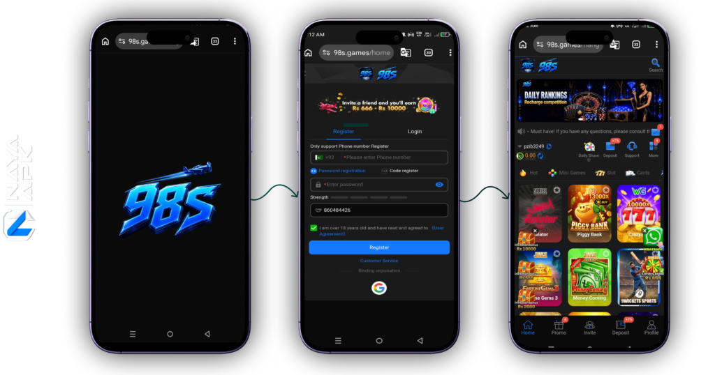 98S Game APK Download Latest Version – New Earning Game in Pakistan